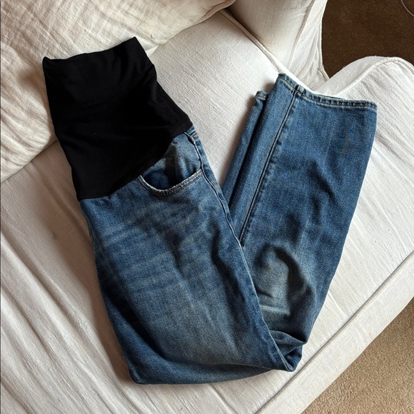 HATCH Over the bump straight maternity jean size 28 EUC - Picture 2 of 3